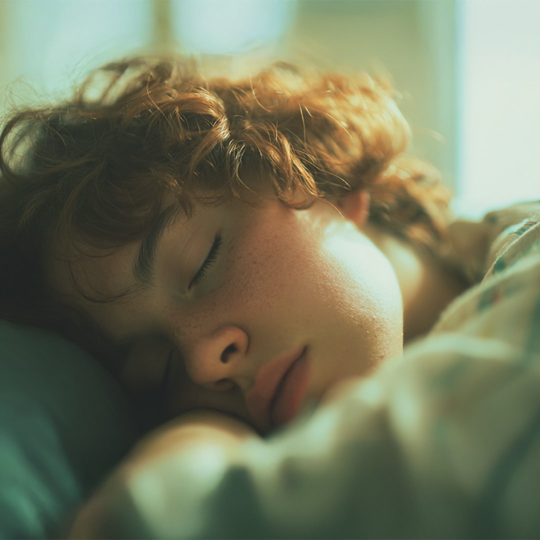 Close-up van slapende jongen