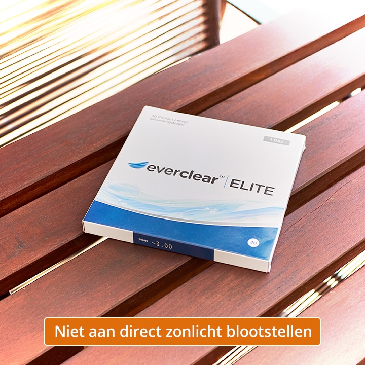 Doosje everclear ELITE op tafel